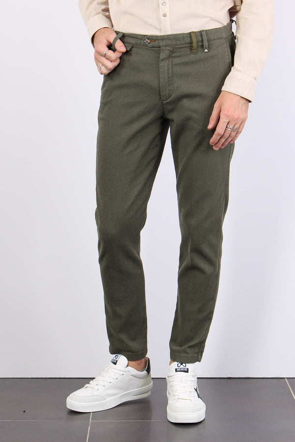 Pantalone Chino Micro Operato Avocado-2