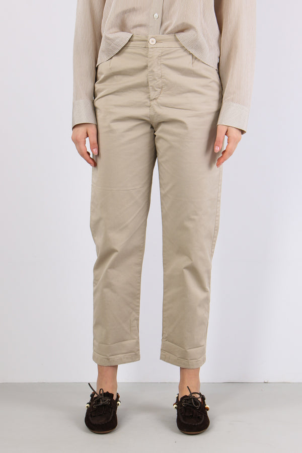 Chino Regular Elastico Dietro Sabbia-2