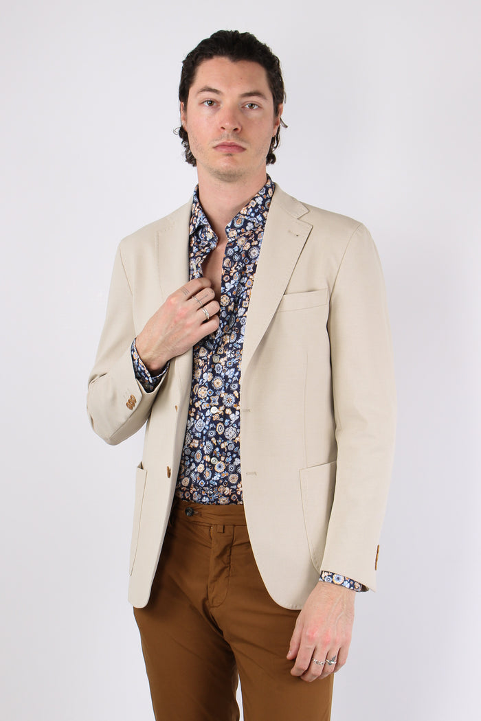Giacca Cotone Stretch Naturale