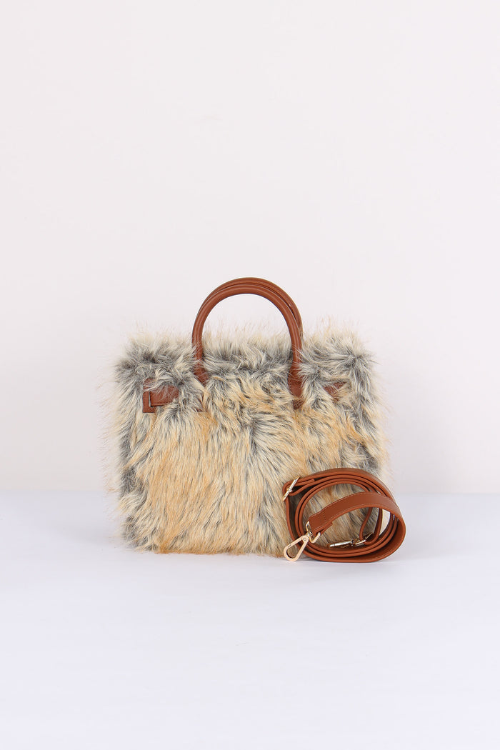 Mini Shopping Pelliccia Amber Fox-3