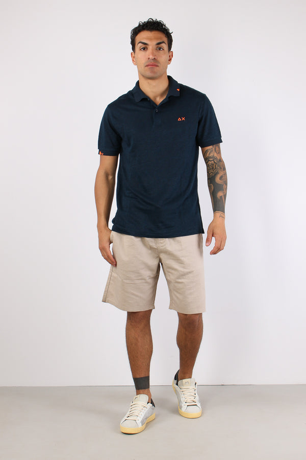 Polo Jersey Lino Navy Blue