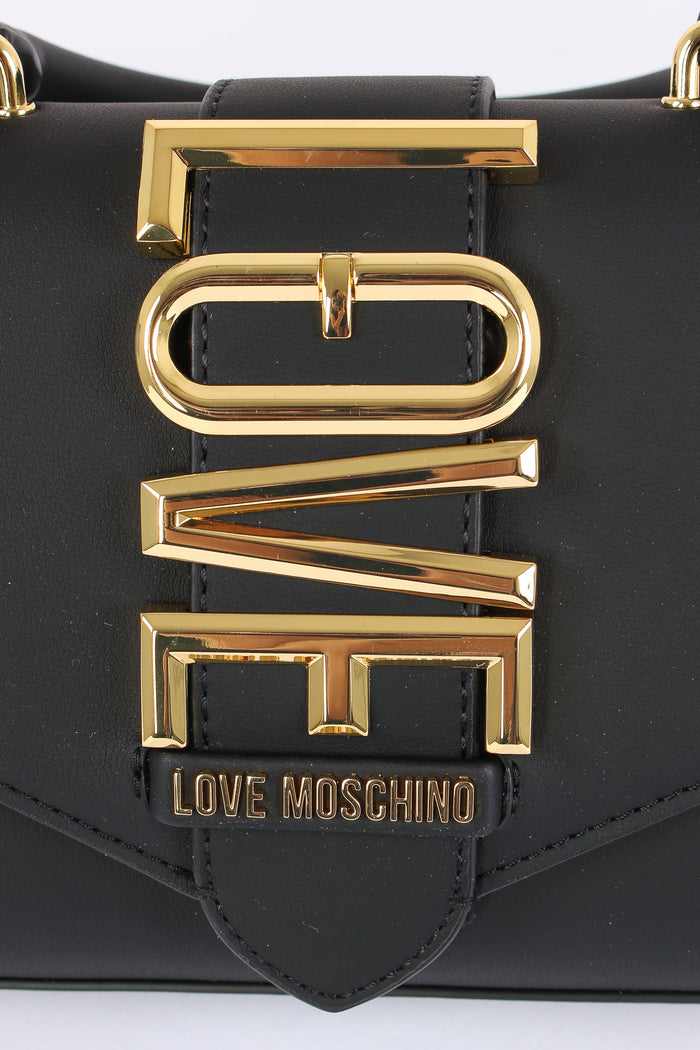 Pochette 1 Manico Maxi Logo Nero-4