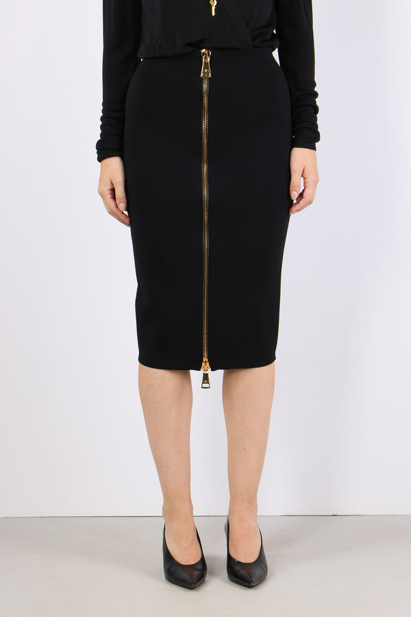 Lounguette Maglia Maxi Zip Nero-2