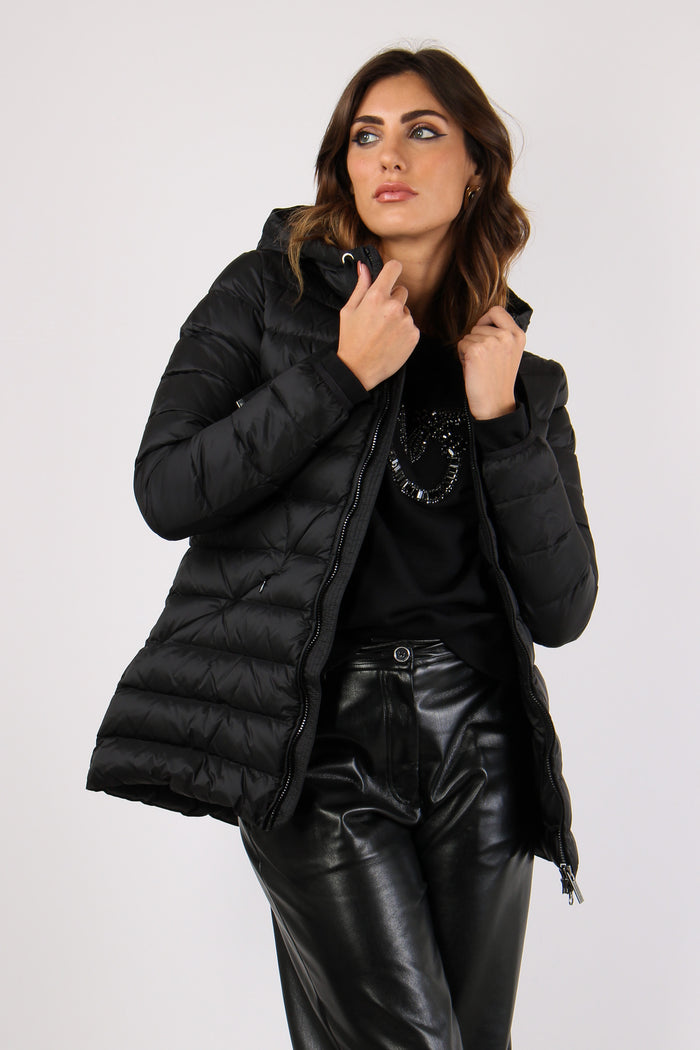 Piumino Medio Coulisse Nero-2