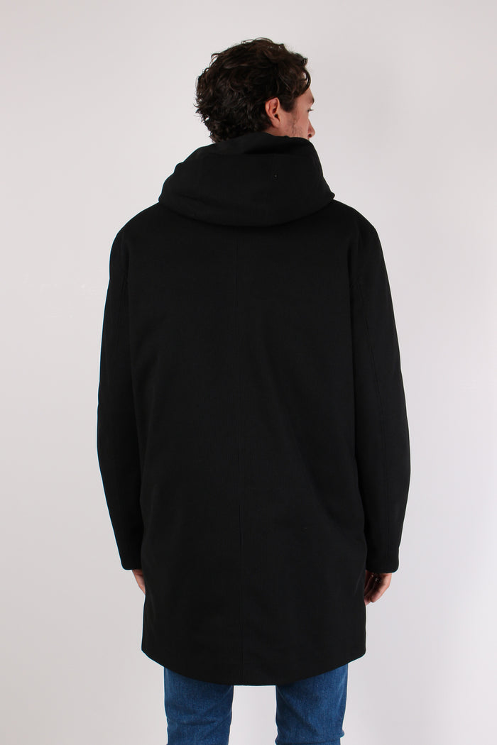 Parka Interno Piuma Tricotech Black-5