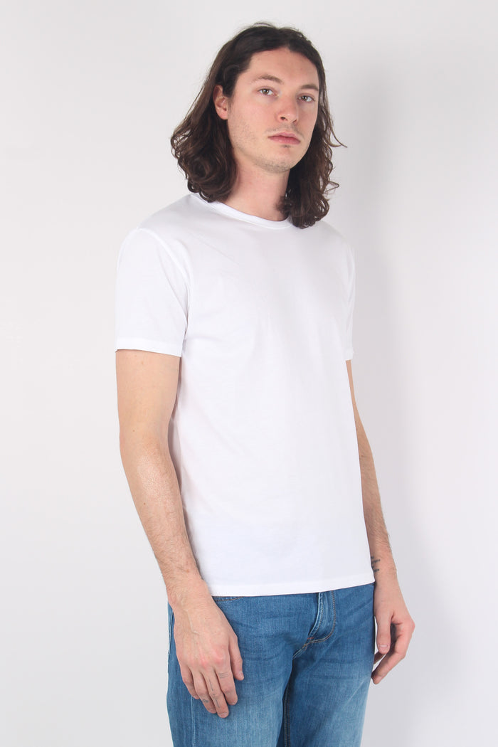 T-shirt Basica Cotone White-4