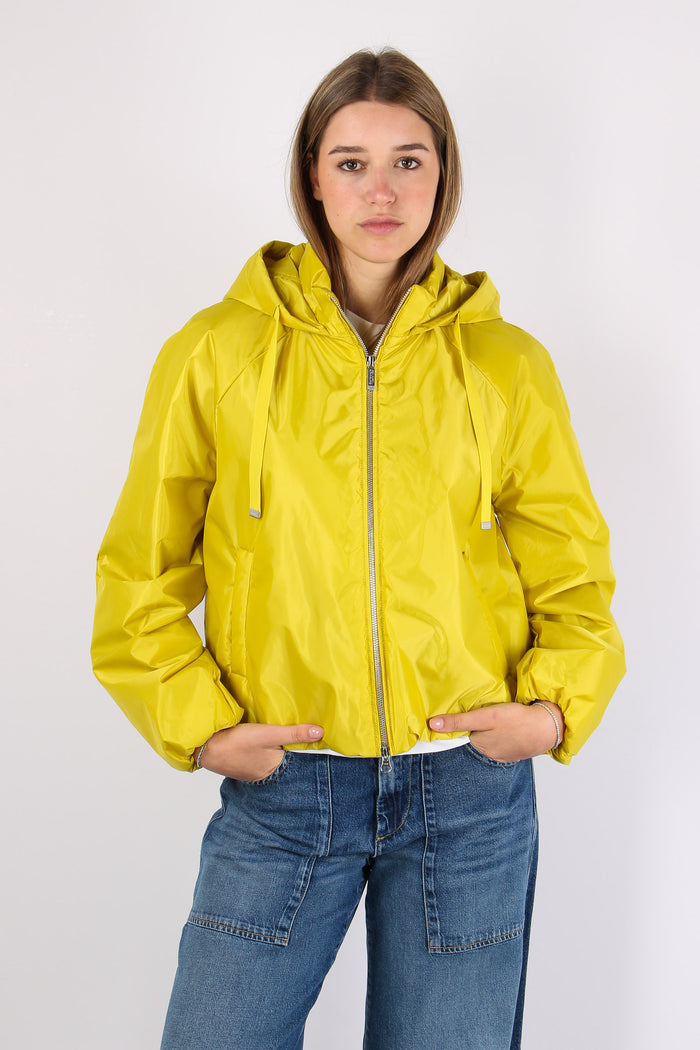 Giubbotto Corto Over Nylon Cedar Yellow-3