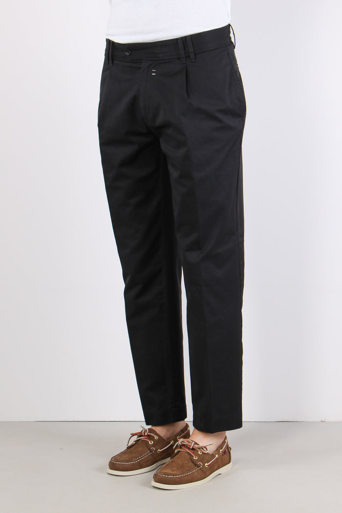 Tela Pantalone Largo Nero-4