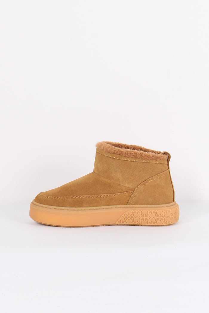Yoko Mid Sneakers Suede Cognac-7