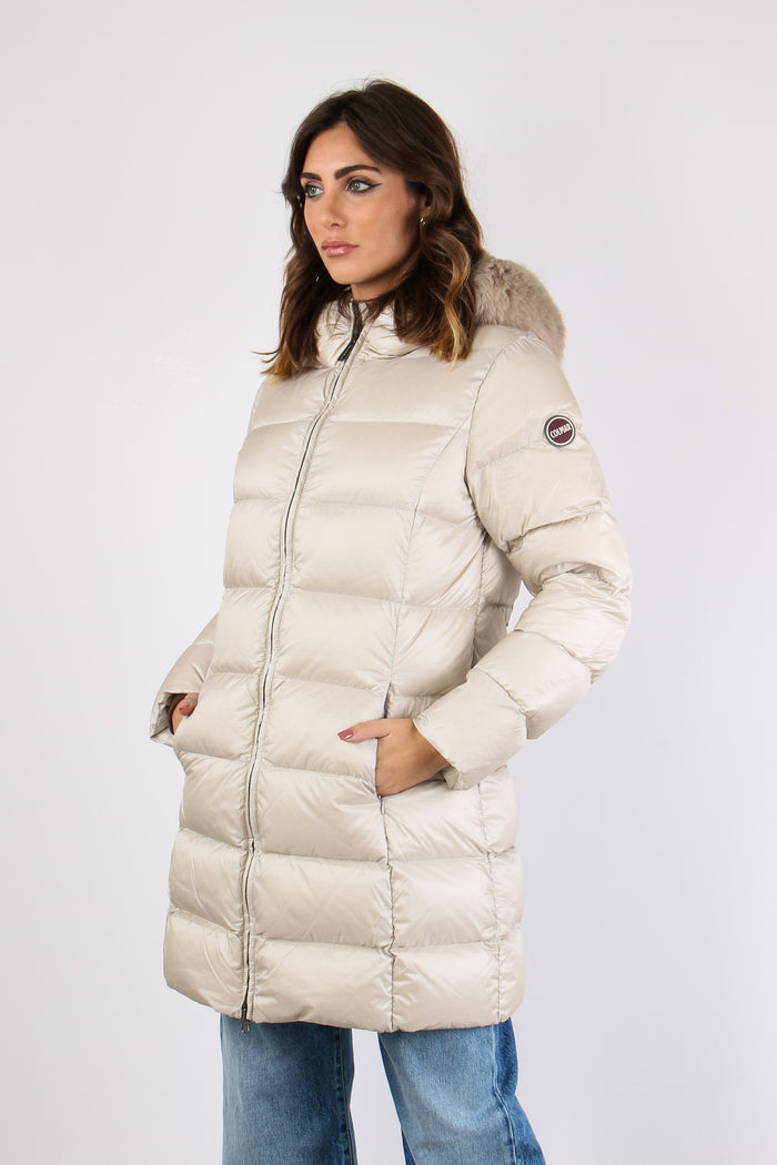 Piumino Lungo Ecopelliccia Canapa-2