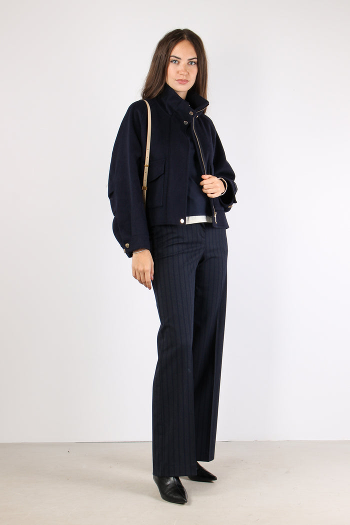 Maglia Jersey Bicolor Blu/grigio-5