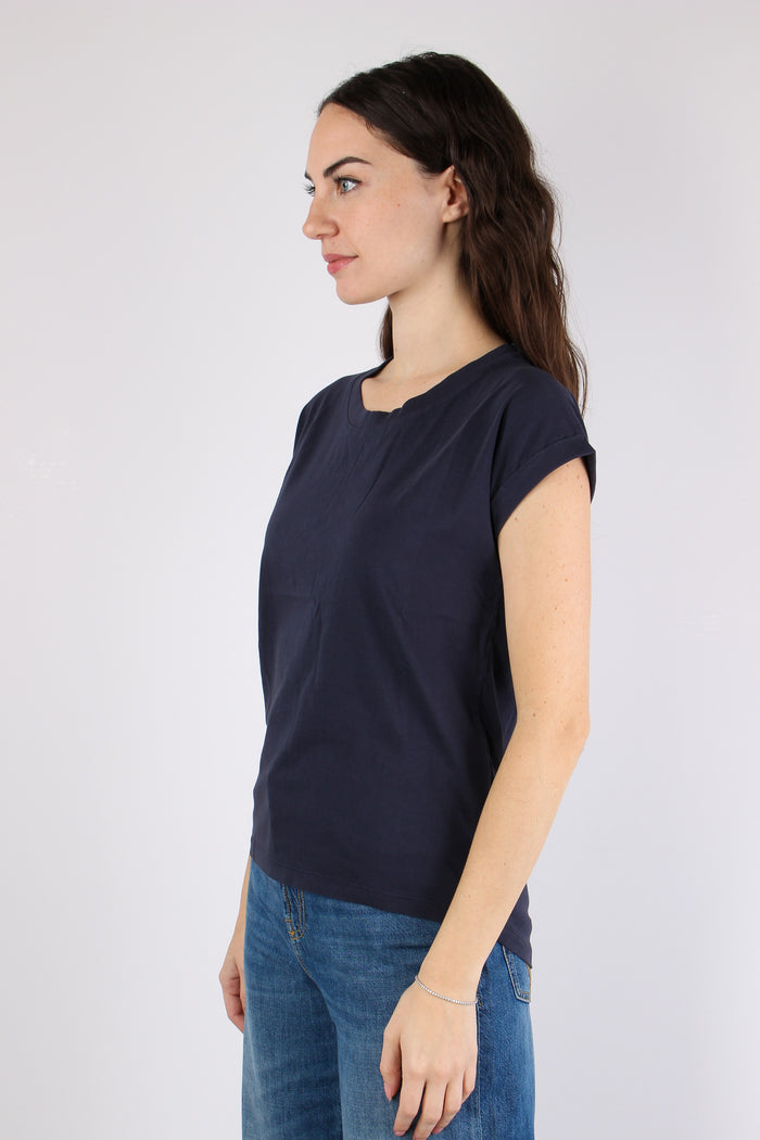 T-shirt Basica Cotone Blue-6