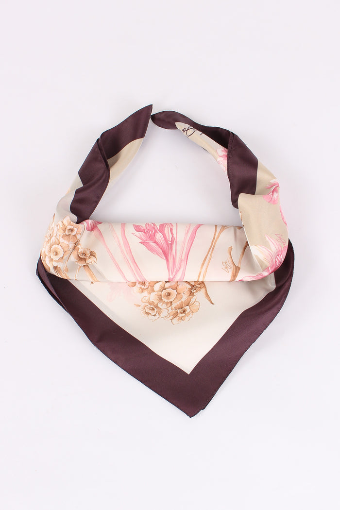 Foulard Flowery Cranberry-3