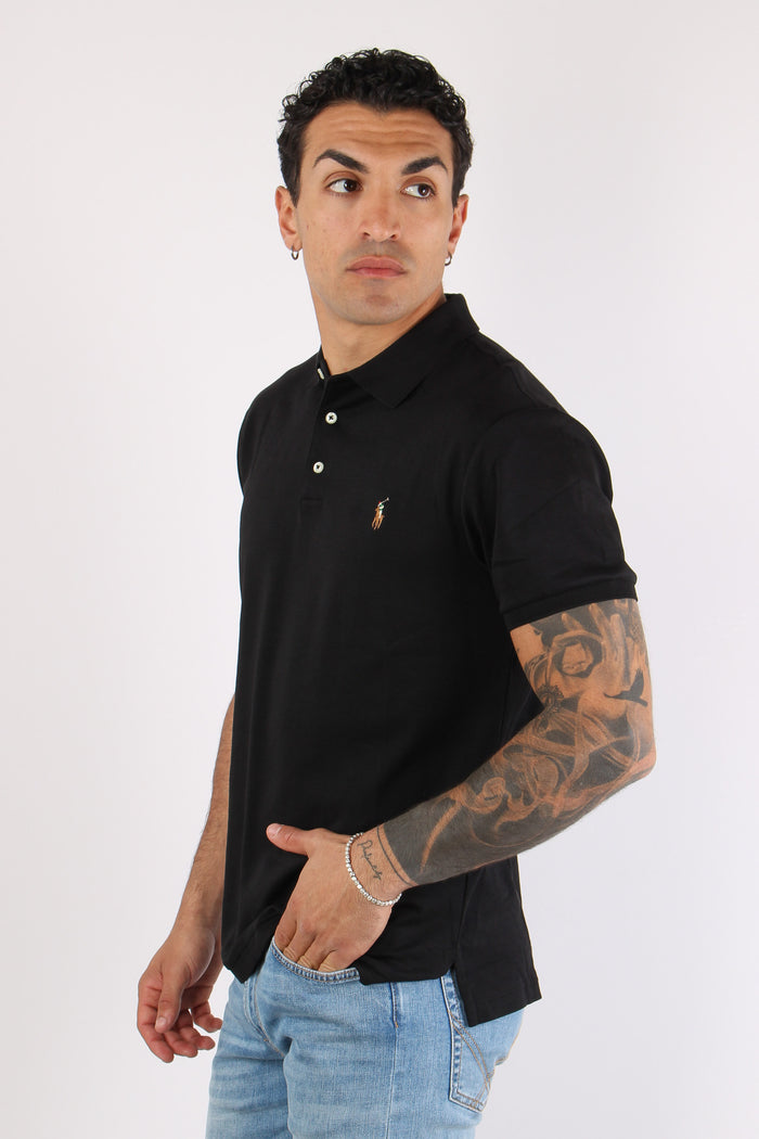 Polo Slim Fit Stretch Polo Black-3