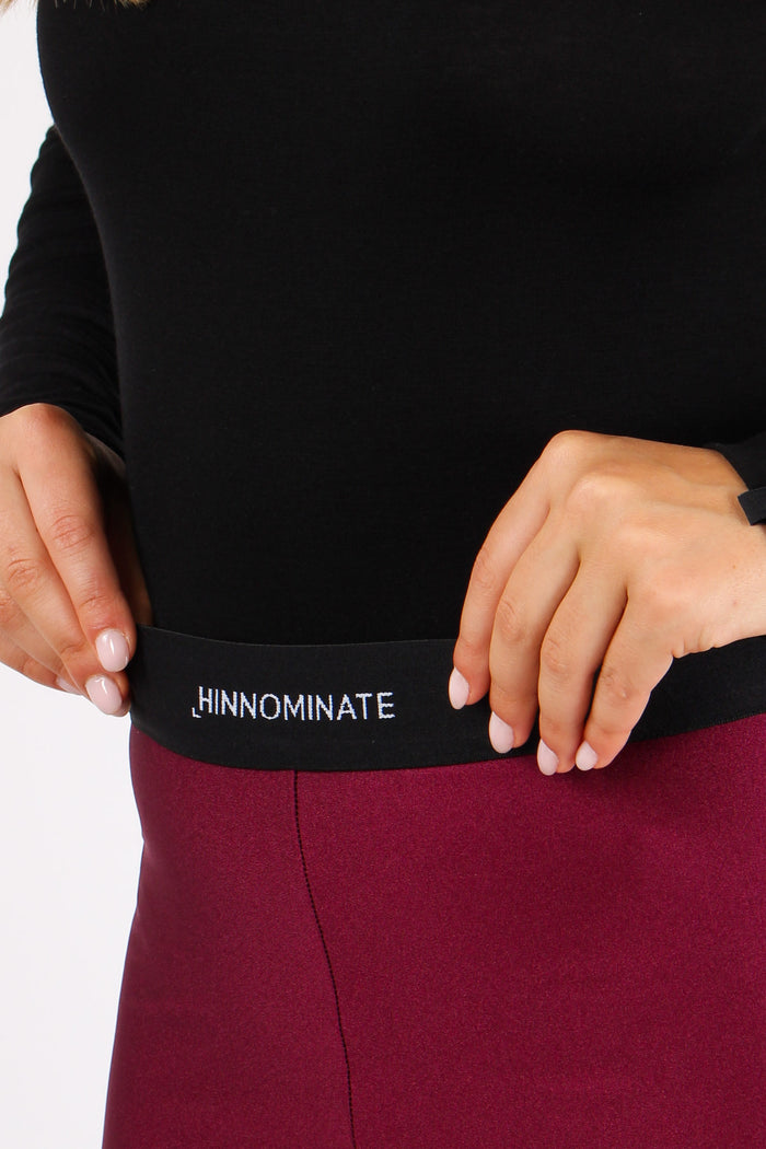 Leggins Elastico Logo Bordeaux-10