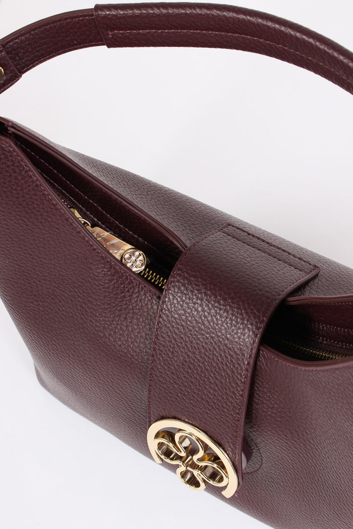 Federica W Hobo Placca Rosone Bordeaux-4