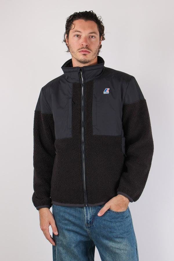 Giubbotto Collo In Piedi Black Pure-2