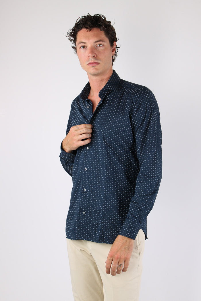 Camicia Fantasia Blu-3