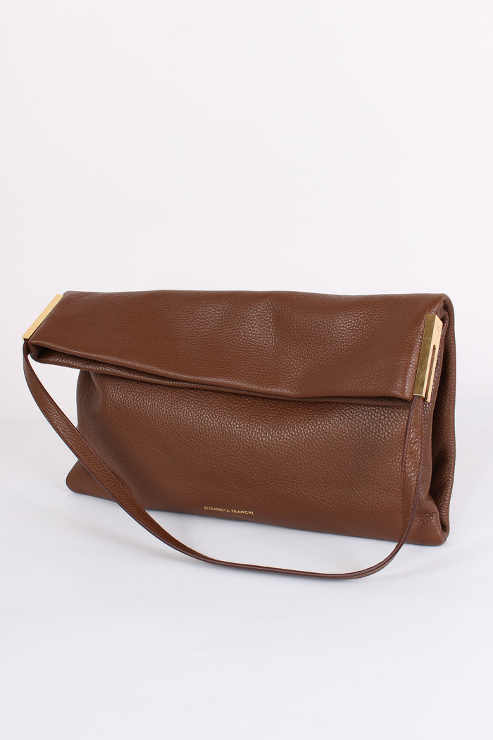 Borsa Pelle Piegata Coffee-3