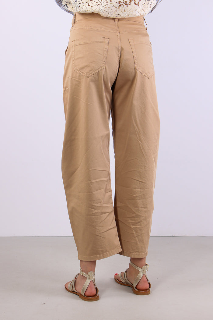 Pantalone Barrel Tessuto Legge Biscotto-4