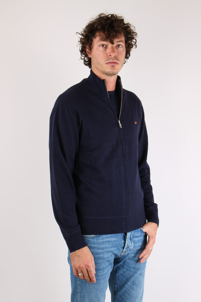 Full Zip Logo Navy Blue-5