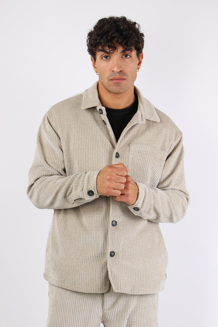 Giacca Veluto Tasca Deserto