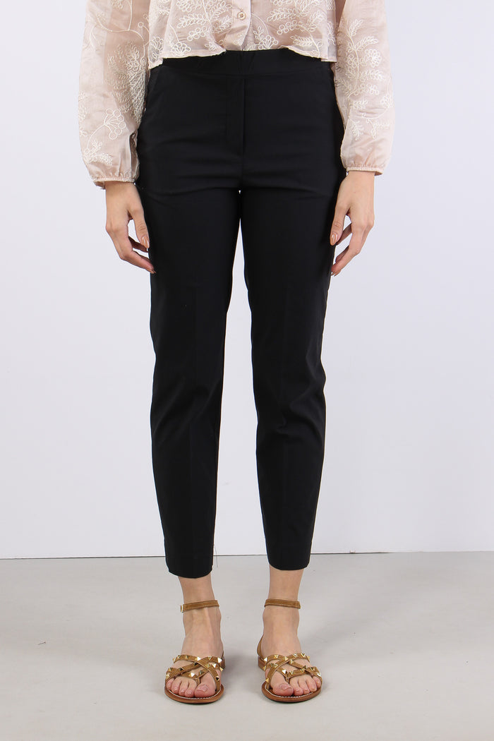 Pantalone Stretto Spacchetti Nero-2