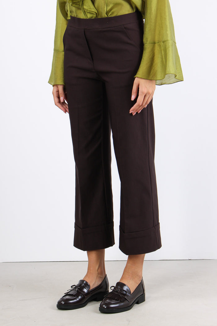 Pantalone Bengalina Cropped Moro-3