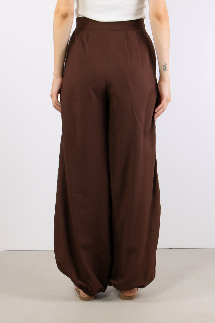 Pantalone Baloon Banda Pizzo Moro-5