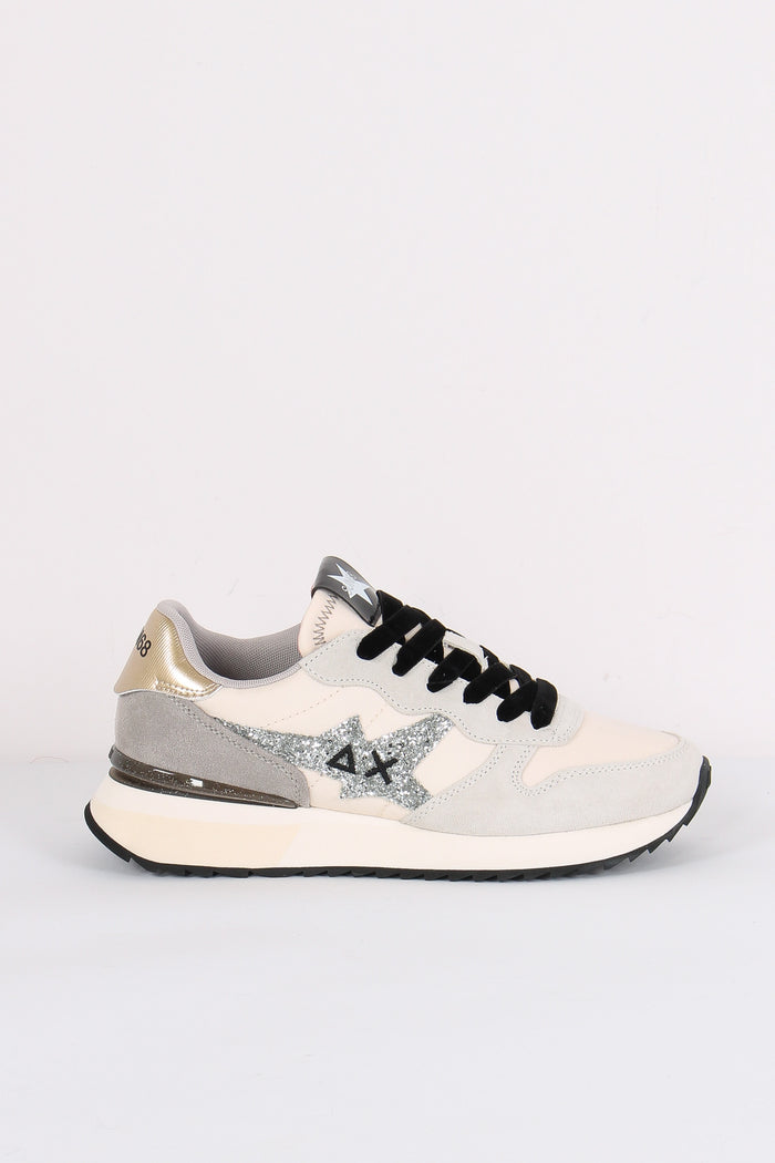 Sneaker Stargirl Glitter Logo Bianco