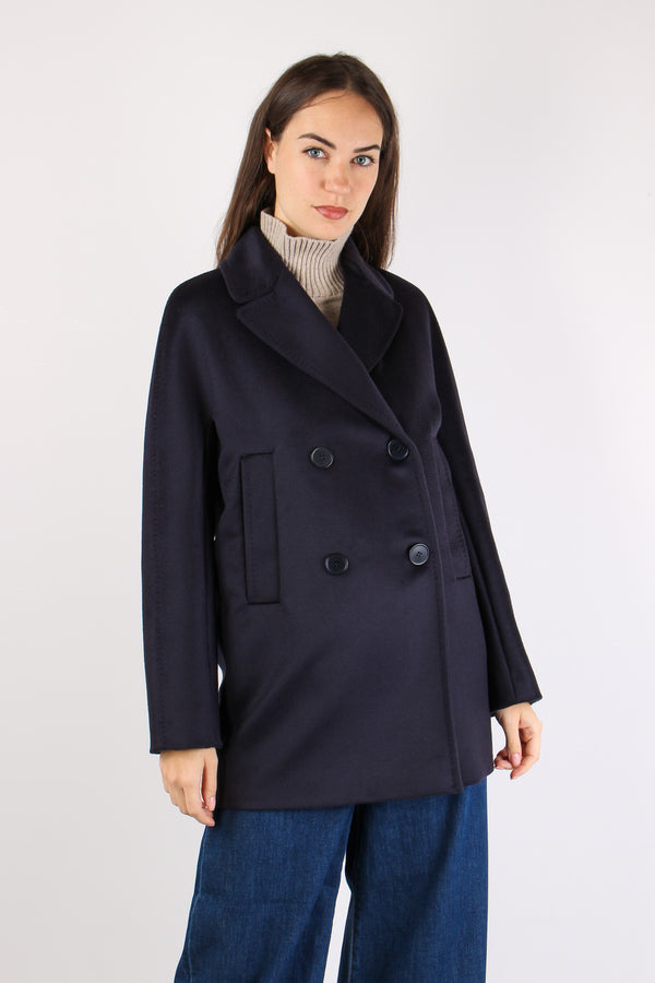 Sheree Cappotto Doppiopetto Blu-2