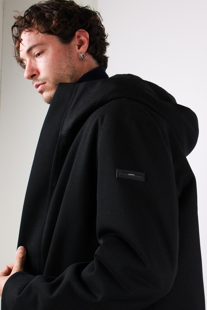 Parka Interno Piuma Tricotech Black-8