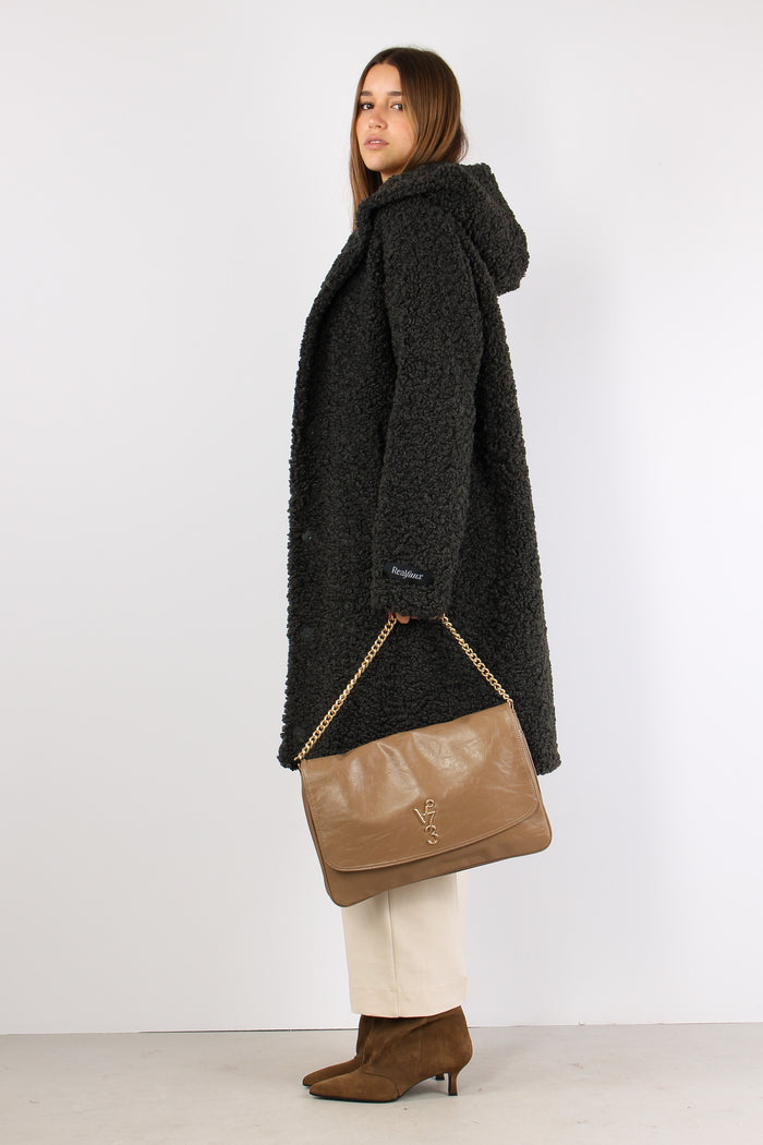 Teddy Lungo Cappuccio Deep Iron-9