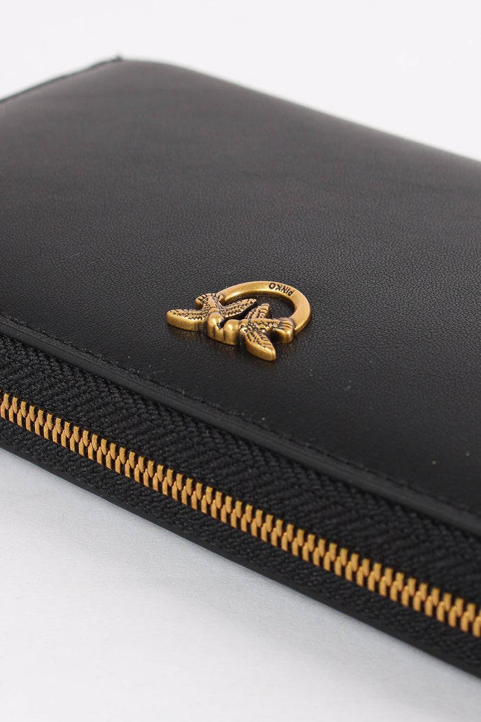 Ryder Portafoglio Zip Around P Nero/gold-4