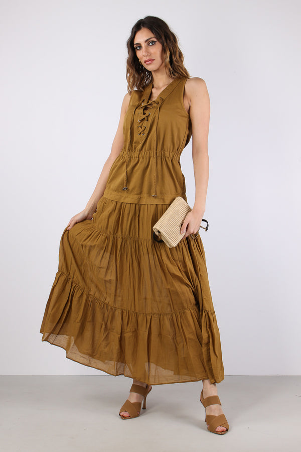 Casarsa Abito Voile Gabardina Bronzo
