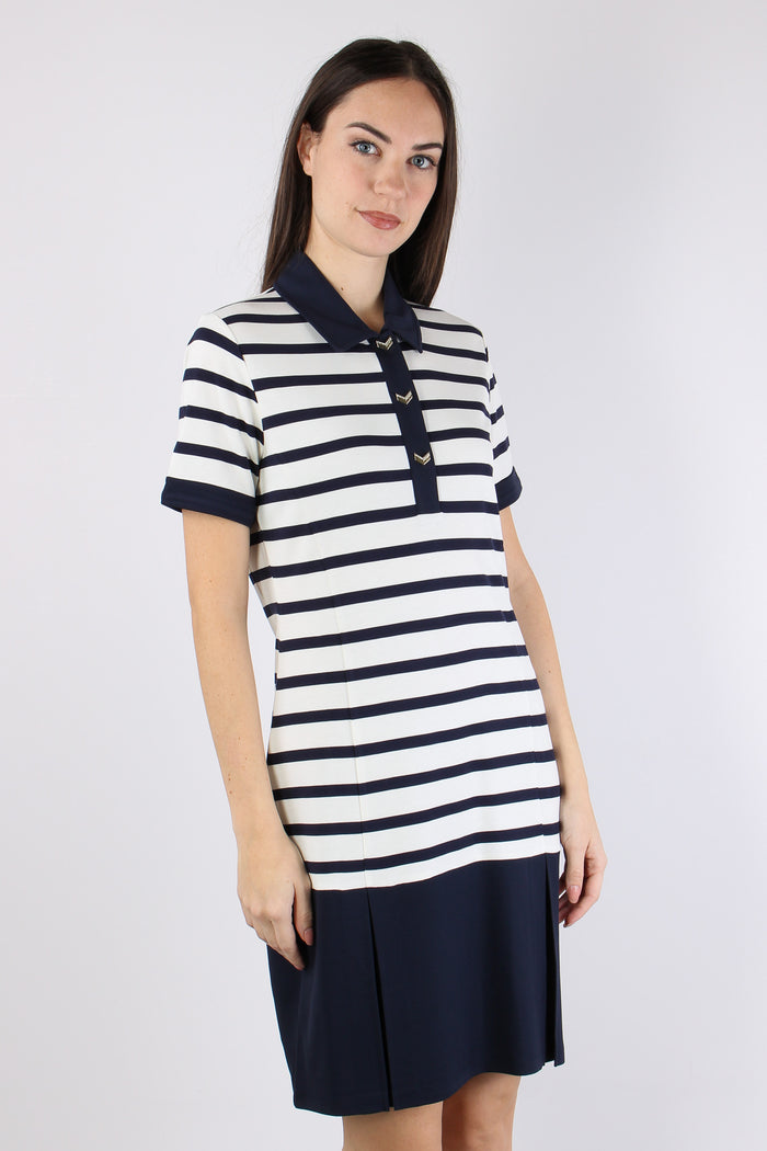 Abito Polo Jersey Riga White/blue-7