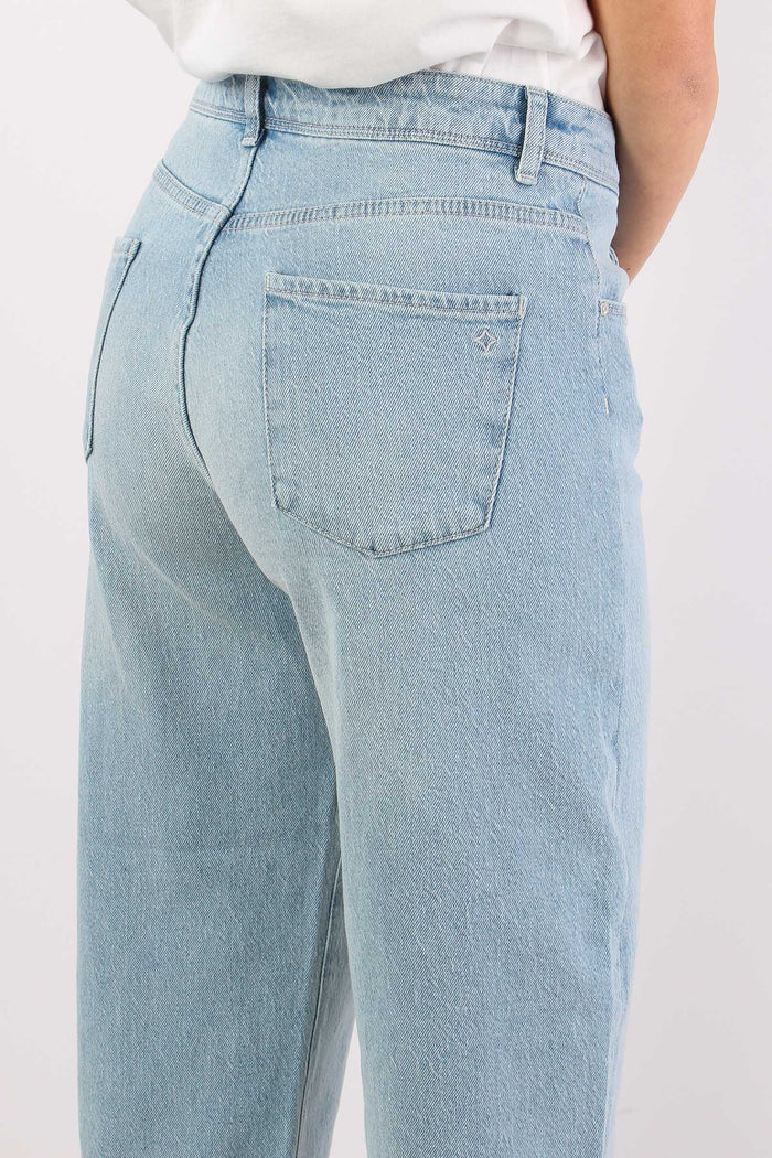 Denim Dritto Cropped Denim Chiaro-7