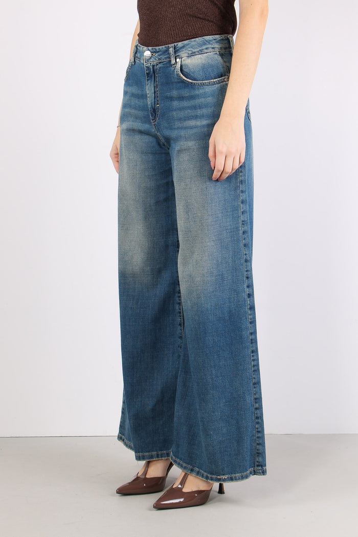 Denim Palazzo Denim Chiaro-5