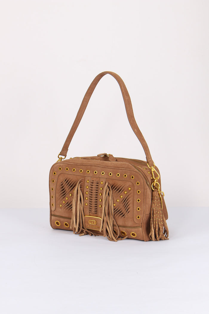 Bauletto Camoscio Frange Cuoio-2