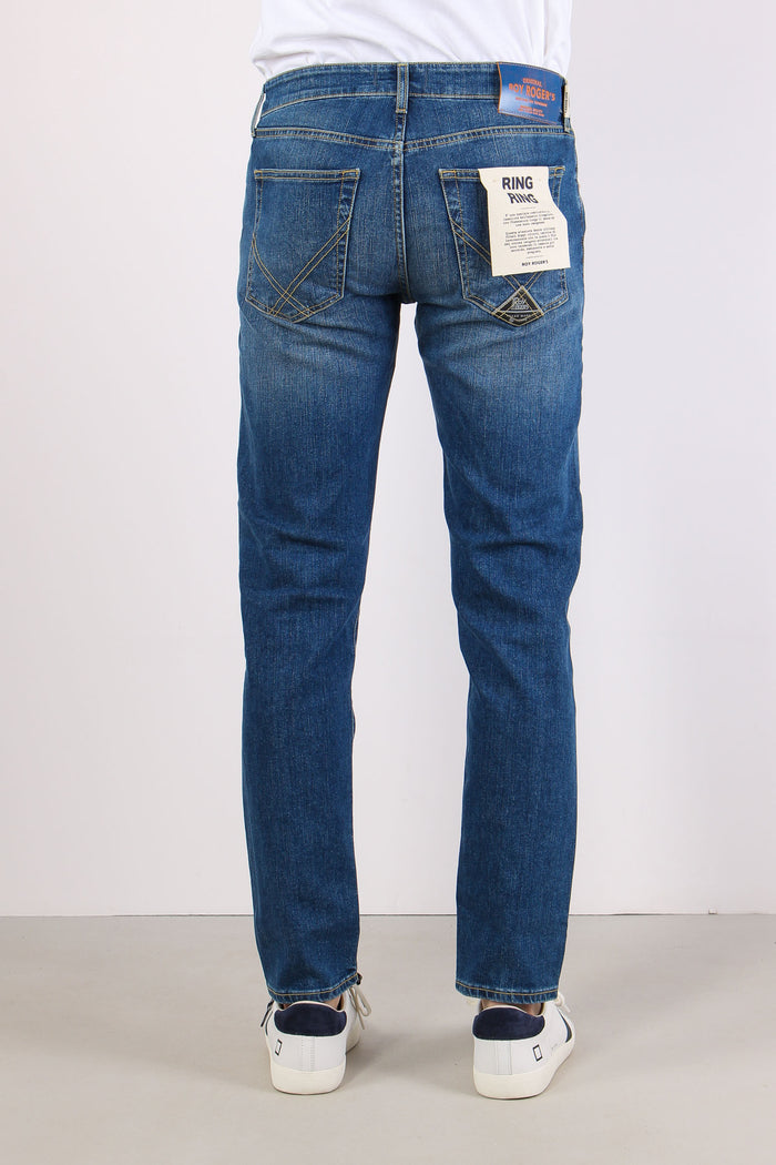 Denim Slim Fit Denim Medio-5