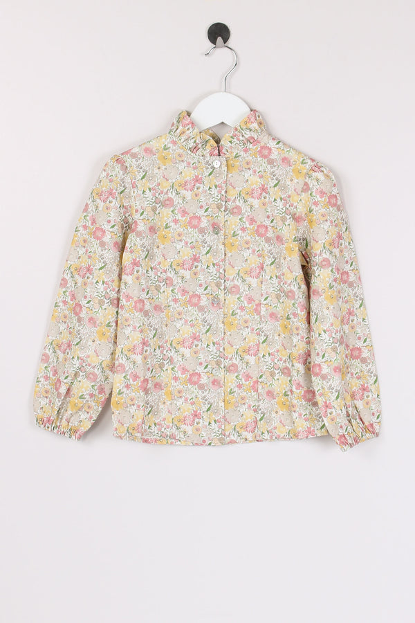 Camicia Fantasia Fiori Cipria