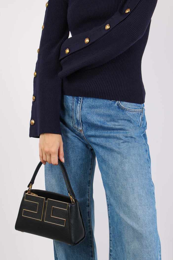 Mini Bag Logo Nero-5