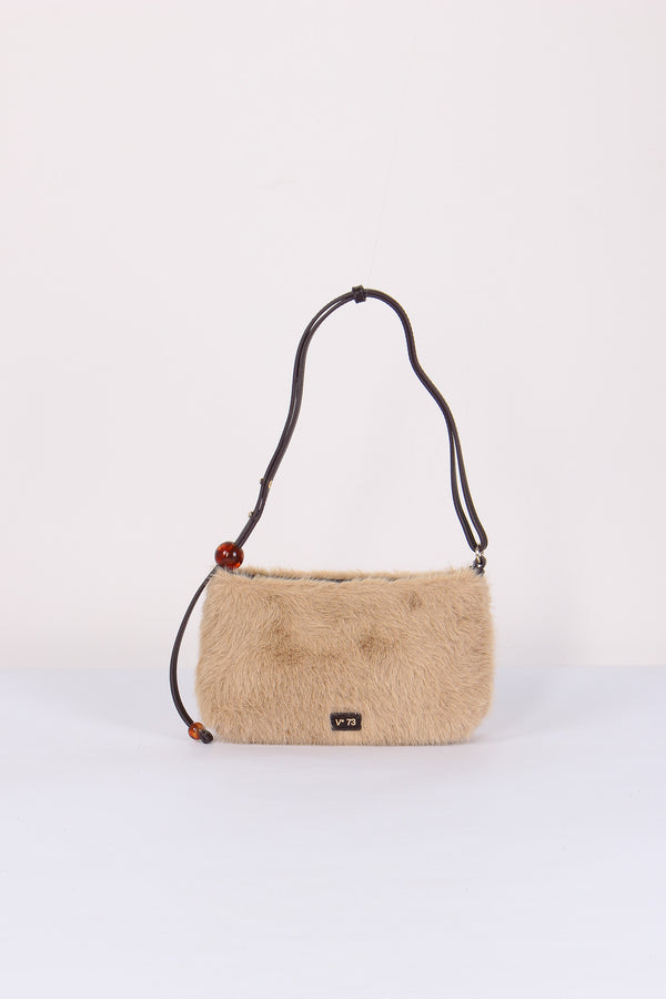 Malachite Pochette Ecopelliccia Nocciola/moro