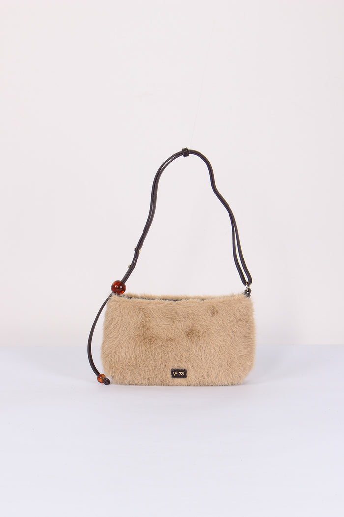 Malachite Pochette Ecopelliccia Nocciola/moro