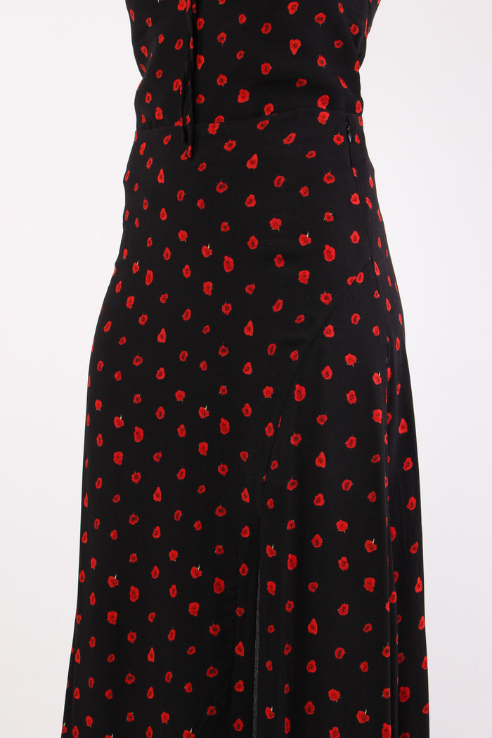 Gonna Lunga Spacco Nero-7
