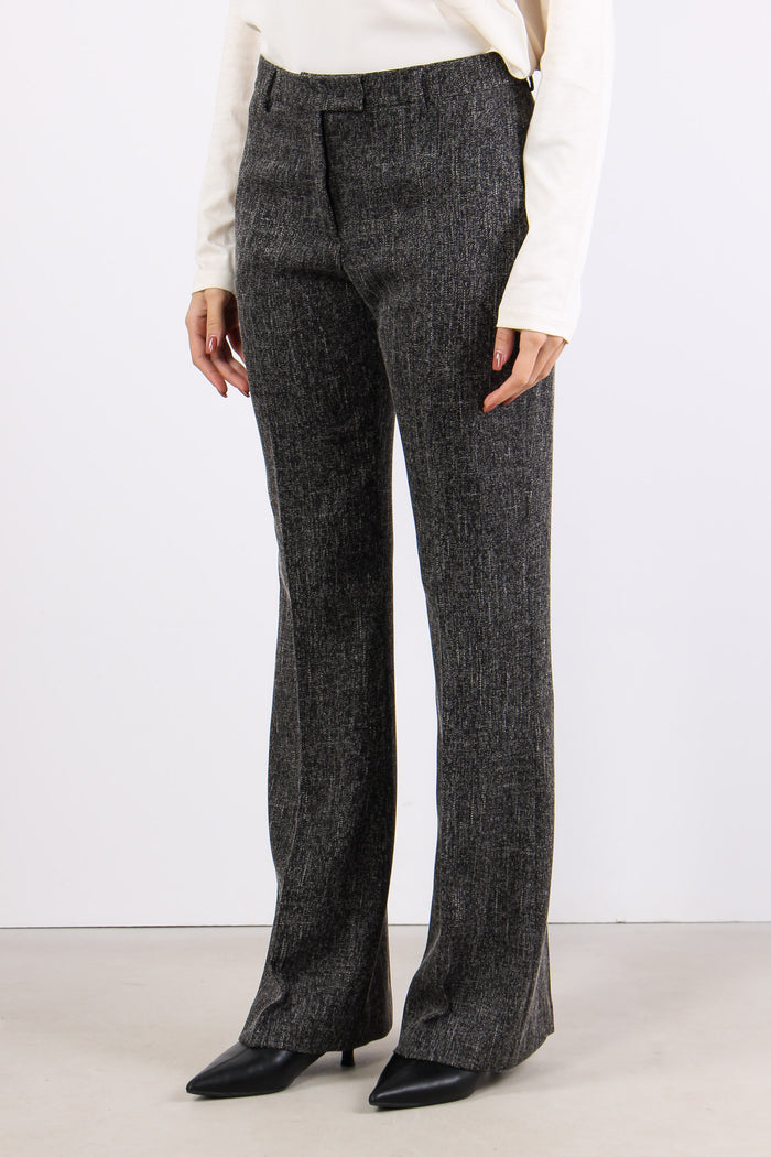 Pantalone Trombetta Stretch Nero-3