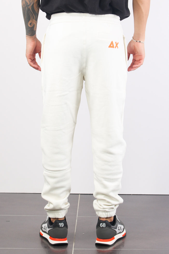 Pantalone Logo Fluo Bianco-3