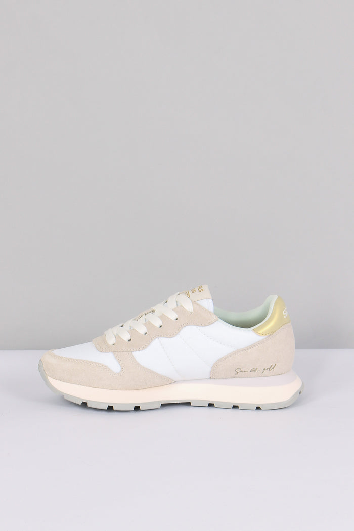 Sneaker Ally Gold Silver Bianco-9