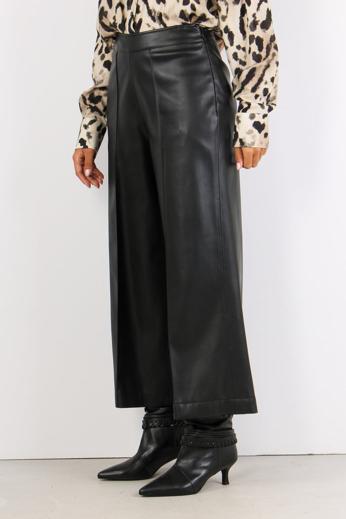 Pantalone Cropped Inserto Ecop Black-3