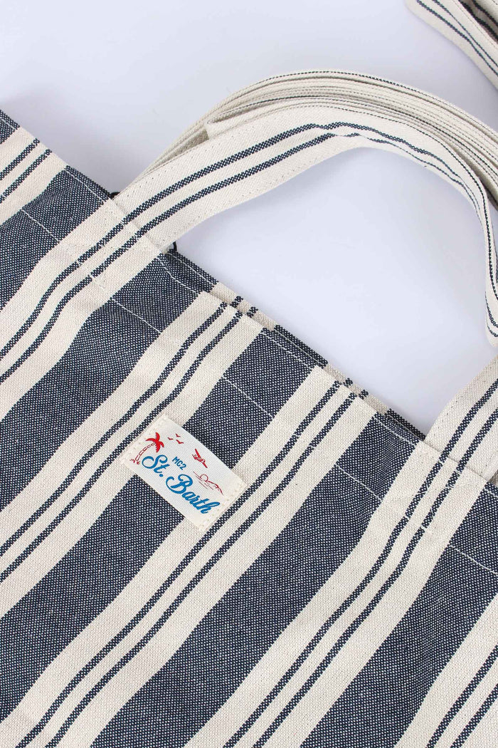Essential Bag Canvas Blu/beige-7